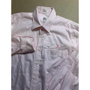 Peter Millar Nanoluxe Cotton Men's Button-Down Shirt Size‎ Large  Logo
